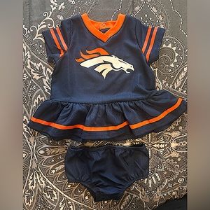 NWOT - Denver Broncos Baby Girl Set